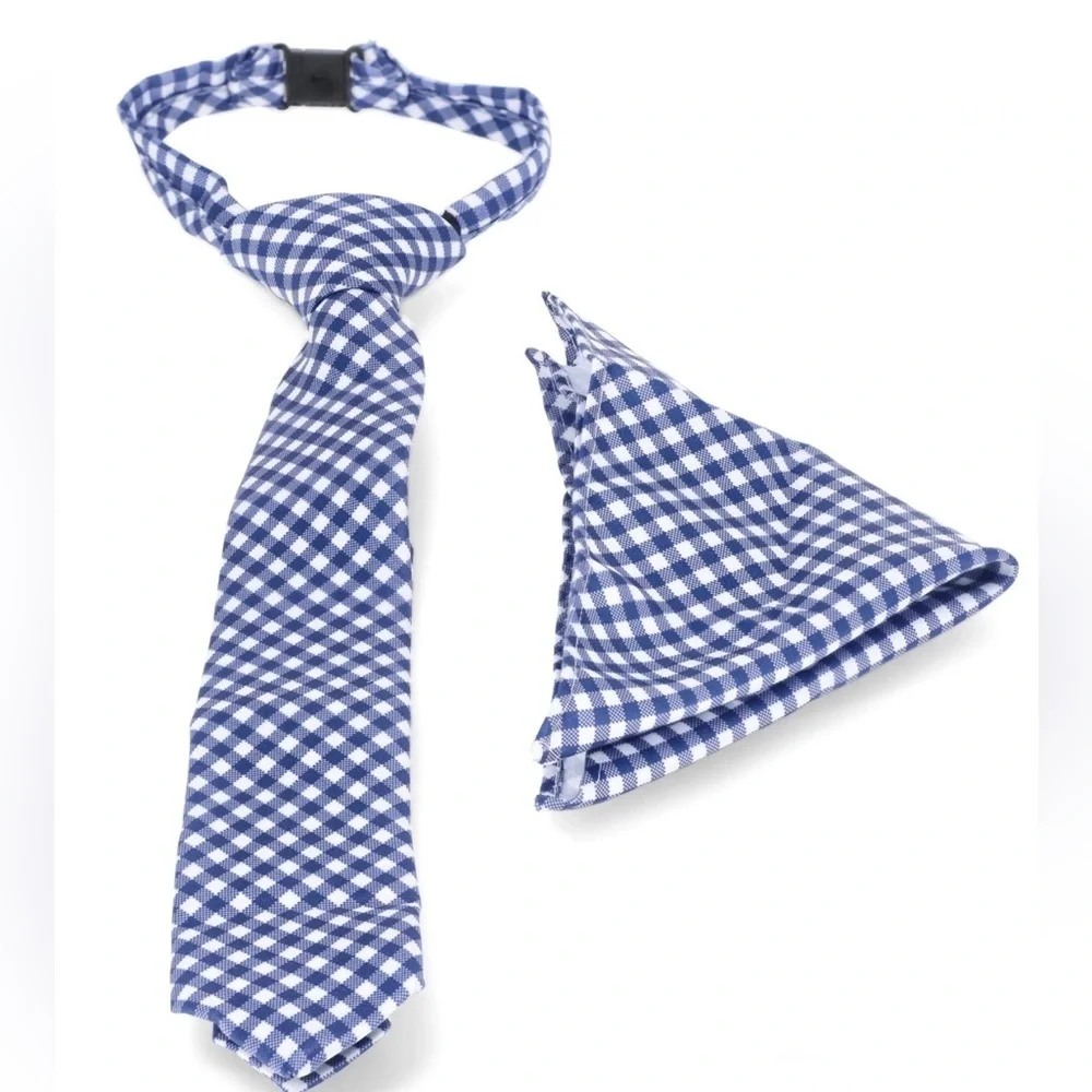 Boys Stretch Suspenders and Bow Tie Set, 2-Piece & Necktie and Pocket Square Set